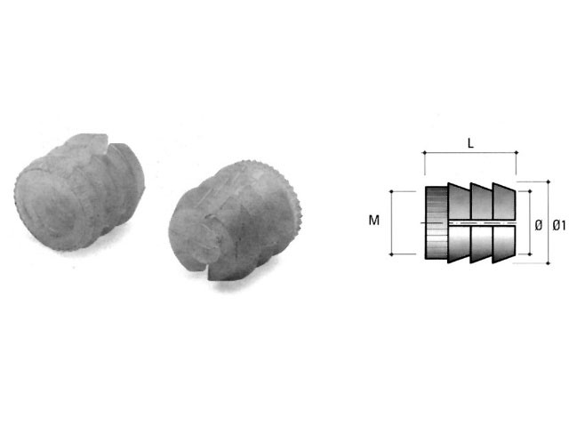 DÜBEL M4 BU11 ÁTM:8x10mm MÜANYAG-NATUR