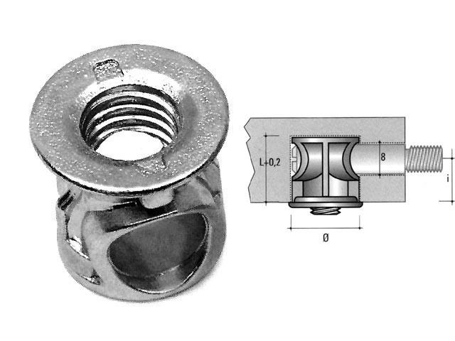 /ÖSSZEHÚZÓ HÁZ BO01 ÁTM:14mm FÉM-HORGANYZOTT