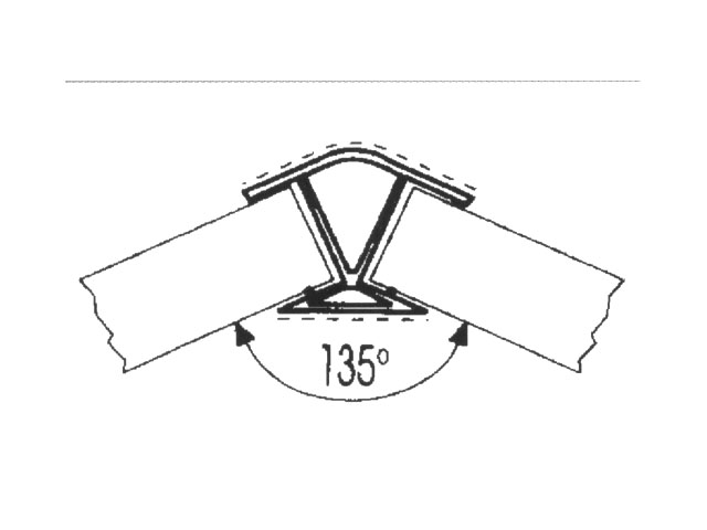 LÁBAZATSAROK 135 FOKOS H: 150 mm MÜANYAG-FEHÉR