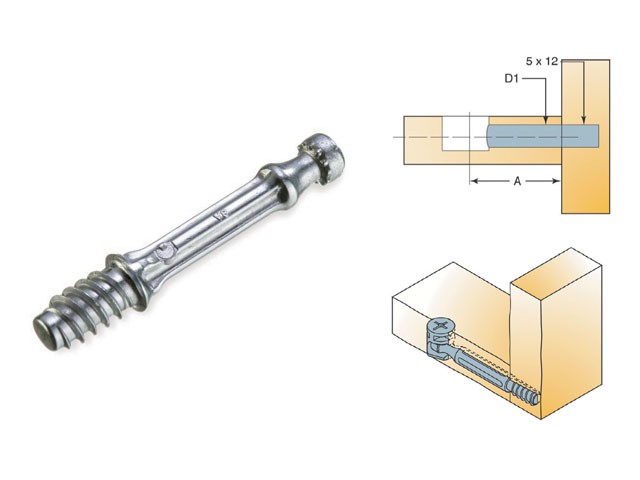 EXCENTERSZÁR GYORSSZERELŐS EUR 7X34 mm