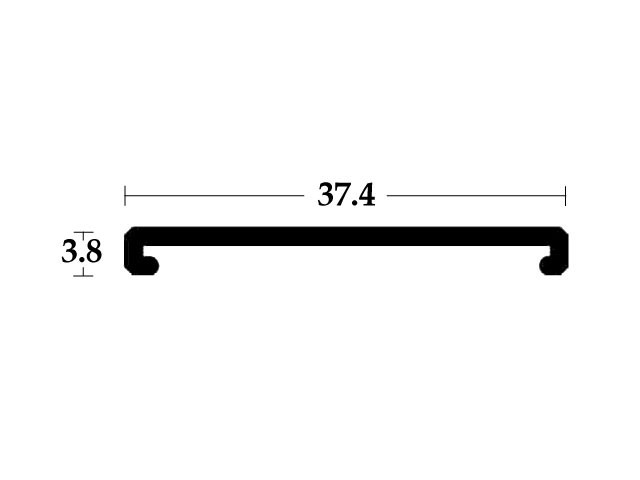 0702 PVC TAKARÓ PROFIL 3708 VÉ EZÜST